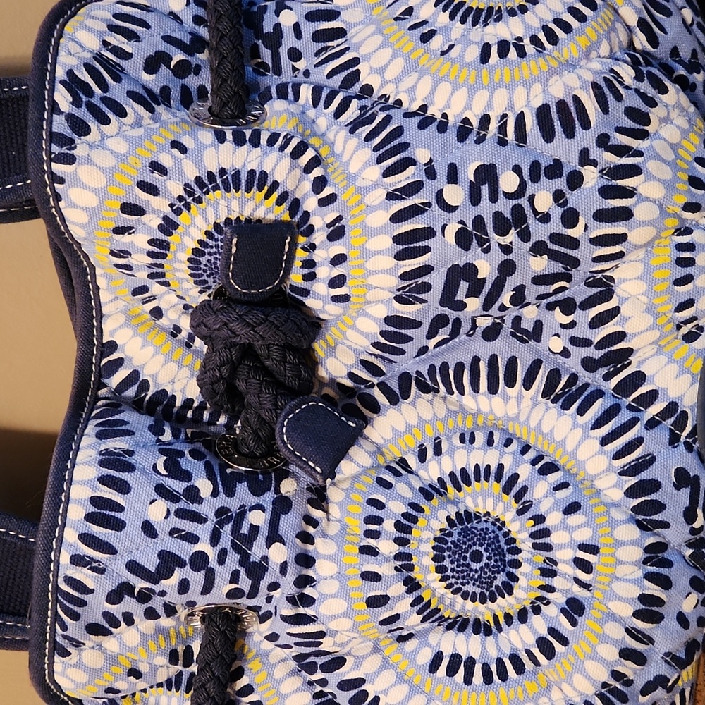 Vera Bradley Blue & White Shoulder Purse - Picture 3 of 10
